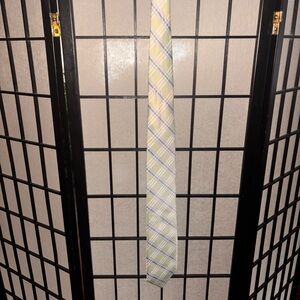 Stafford Light Green and Blue Checkered Tie